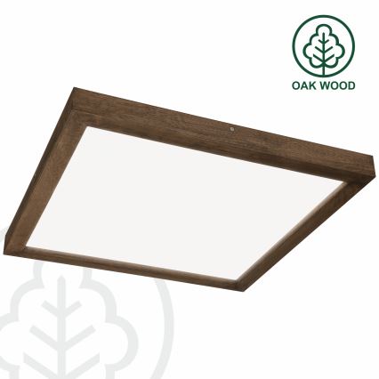 Brilagi - LED Badezimmer Deckenleuchte WOODY FRAME LED/40W/230V 60x60 cm IP44 walnut