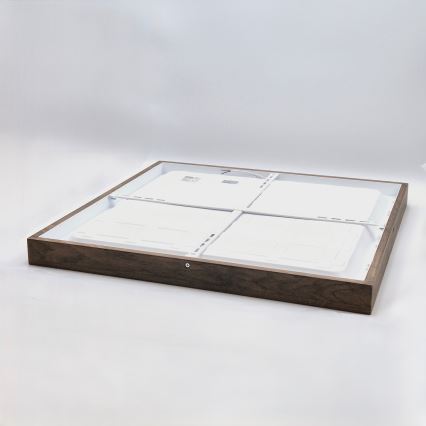 Brilagi - LED Badezimmer Deckenleuchte WOODY FRAME LED/40W/230V 60x60 cm IP44 walnut