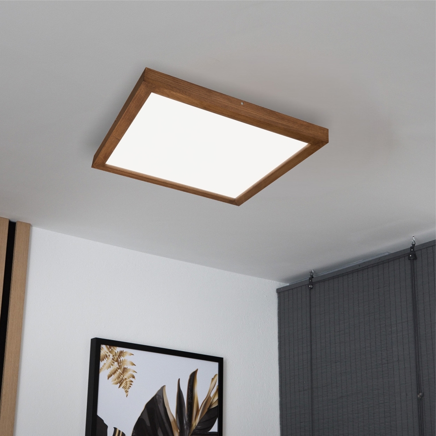 Brilagi - LED Deckenlampe für das Bad WOODY FRAME LED/40W/230V 60x60 cm IP44 Kirsche