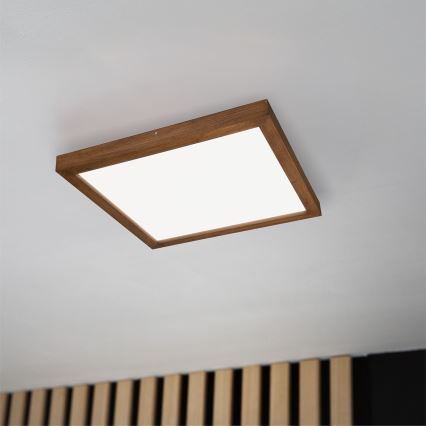 Brilagi - LED Deckenlampe für das Bad WOODY FRAME LED/40W/230V 60x60 cm IP44 Kirsche
