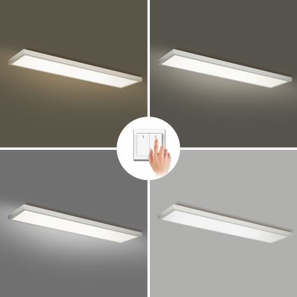 Brilagi - LED-Badezimmer-Deckenleuchte FRAME LED/50W/230V 3000/4000/6000K 120x30 cm IP44 silber