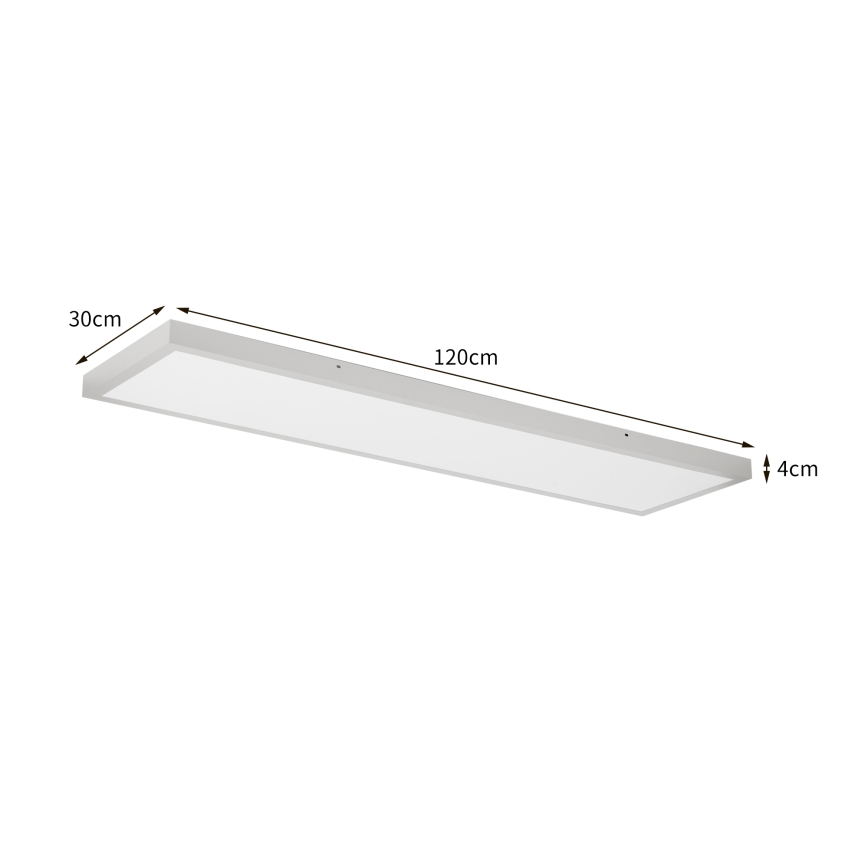 Brilagi - LED-Badezimmer-Deckenleuchte FRAME LED/50W/230V 3000/4000/6000K 120x30 cm IP44 silber