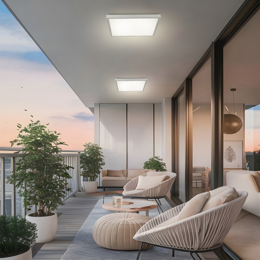 Brilagi - LED-Badezimmer-Deckenleuchte FRAME LED/50W/230V 3000/4000/6000K 60x60 cm IP44 silber