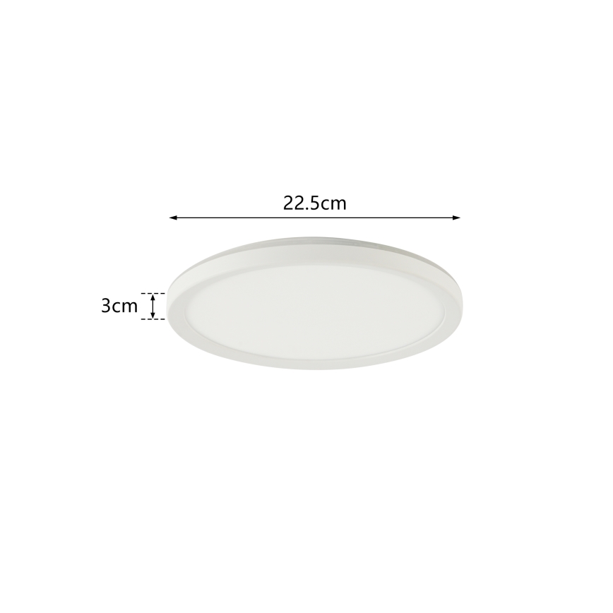 Brilagi - LED-Deckenleuchte für Badezimmer ULTRA SLIM LED/12W/230V d 22,5 cm weiß IP54
