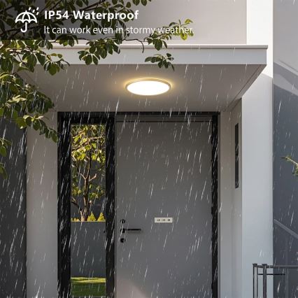 Brilagi - LED-Badezimmer-Deckenleuchte ULTRA SLIM LED/18W/230V Ø 30 cm gold IP54