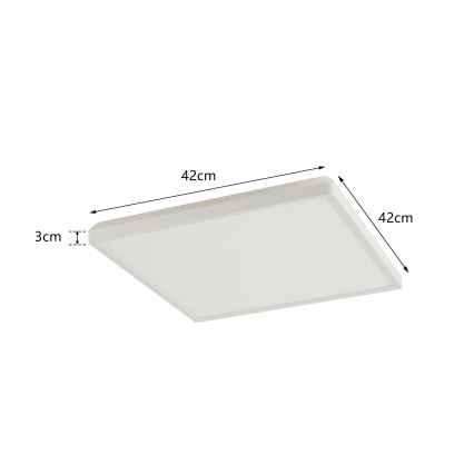 Brilagi - LED-Deckenleuchte für Badezimmer ULTRA SLIM LED/24W/230V 42x42 cm weiß IP54