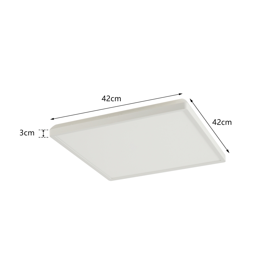 Brilagi - LED-Deckenleuchte für Badezimmer ULTRA SLIM LED/24W/230V 42x42 cm weiß IP54