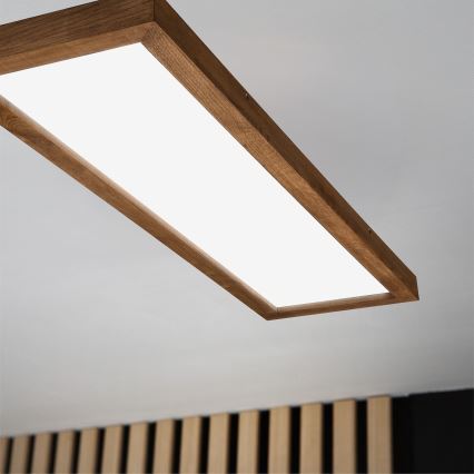 Brilagi - LED Badezimmer-Deckenleuchte WOODY FRAME LED/40W/230V 120x30 cm IP44 Kirschbaum
