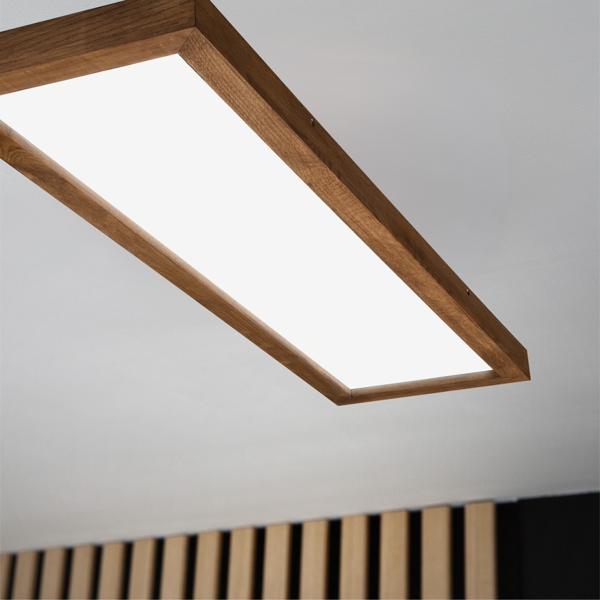 Brilagi - LED Badezimmer-Deckenleuchte WOODY FRAME LED/40W/230V 120x30 cm IP44 Kirschbaum