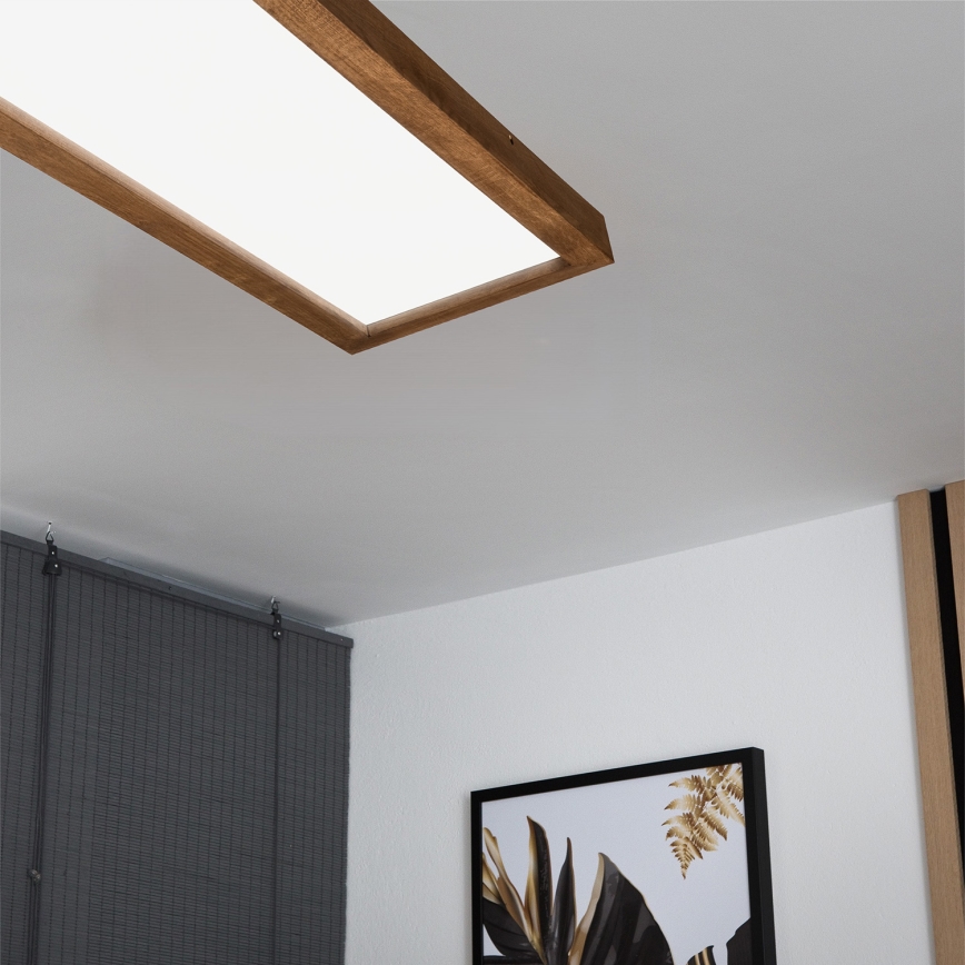 Brilagi - LED Badezimmer-Deckenleuchte WOODY FRAME LED/40W/230V 120x30 cm IP44 Kirschbaum