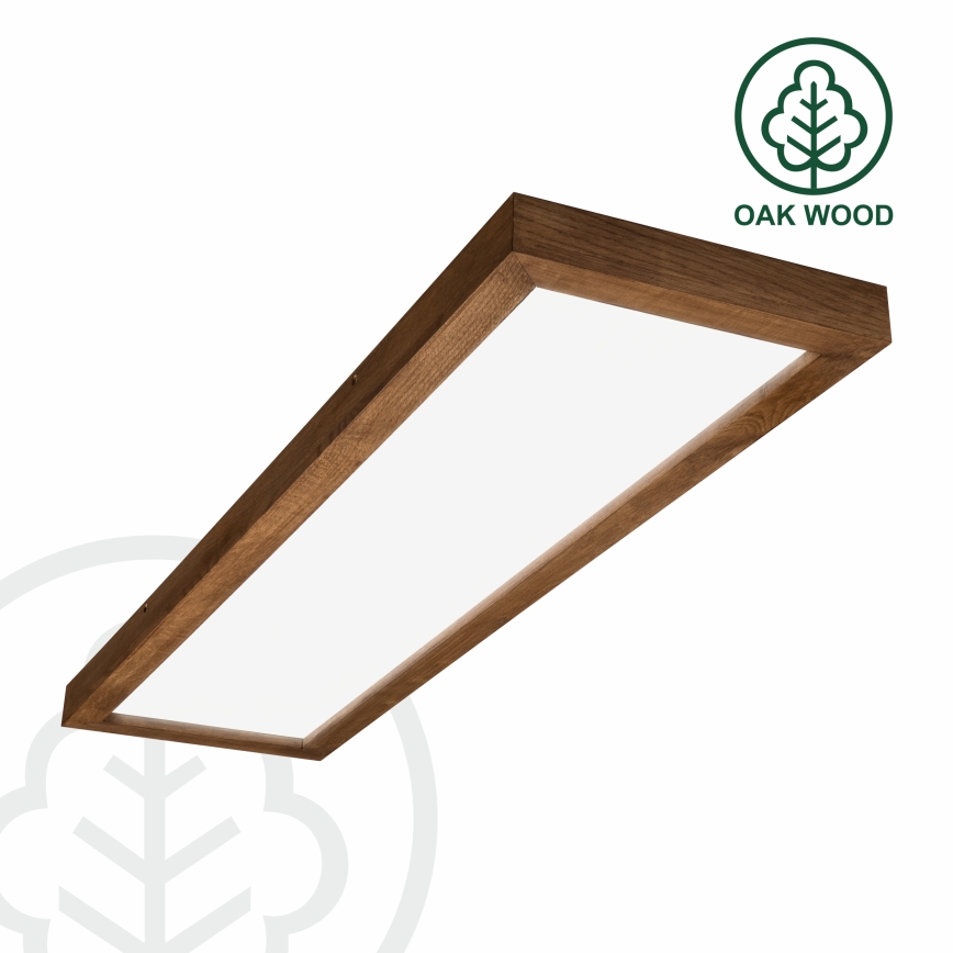 Brilagi - LED Badezimmer-Deckenleuchte WOODY FRAME LED/40W/230V 120x30 cm IP44 Kirschbaum