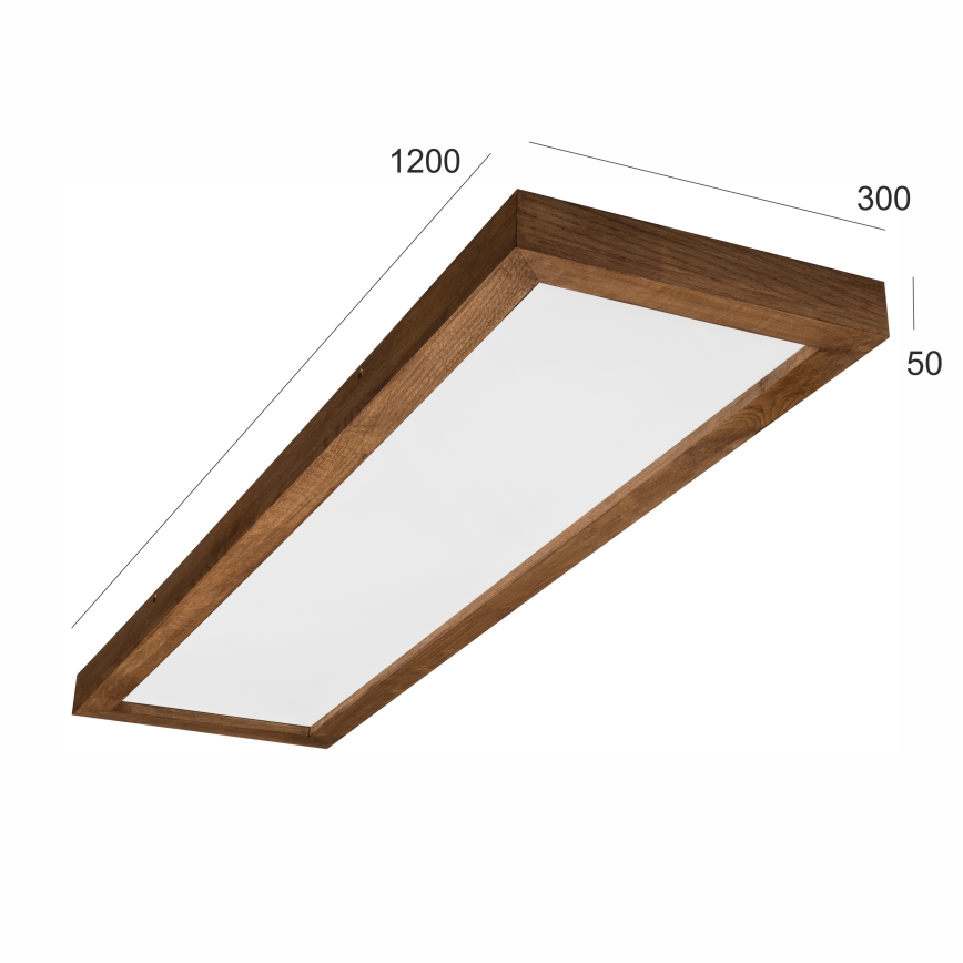 Brilagi - LED Badezimmer-Deckenleuchte WOODY FRAME LED/40W/230V 120x30 cm IP44 Kirschbaum