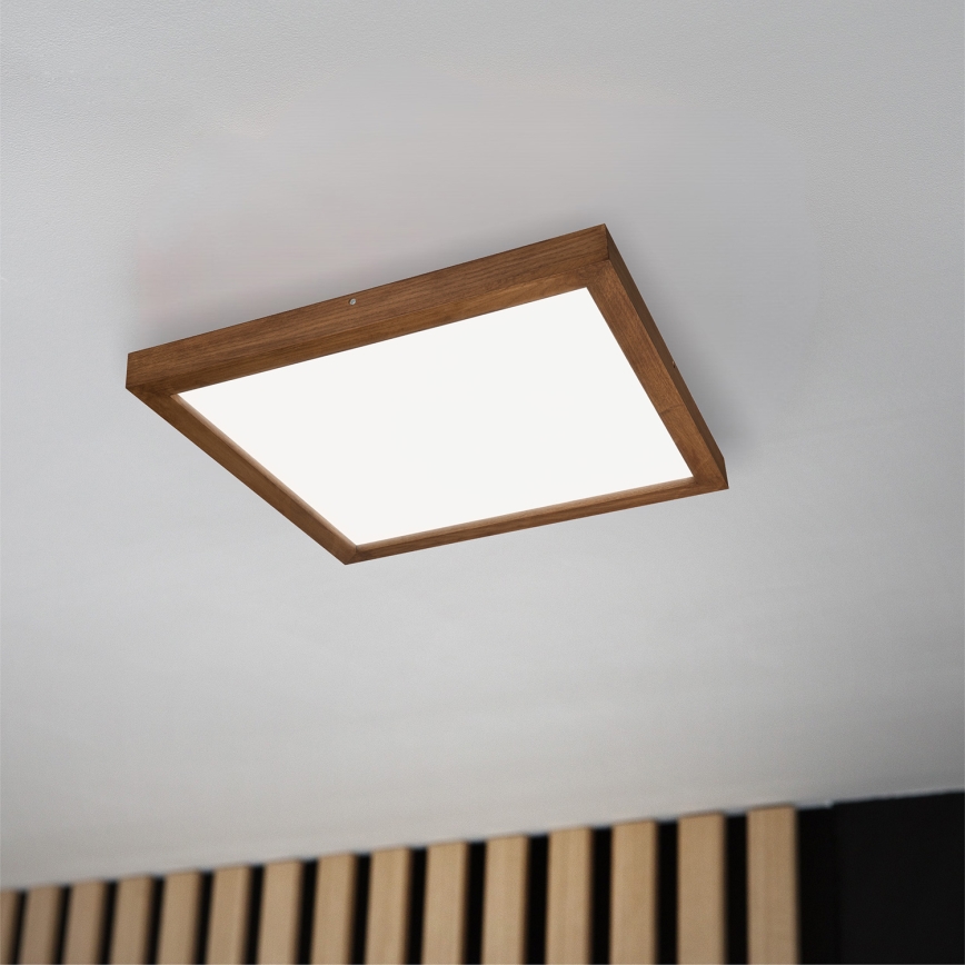 Brilagi - LED Deckenleuchte für Badezimmer WOODY FRAME LED/50W/230V 60x60 cm IP44 Eiche Kirsche