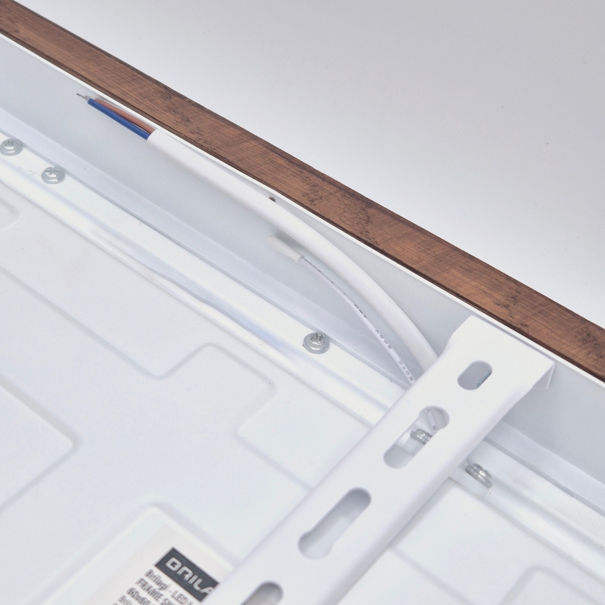 Brilagi - LED Deckenleuchte für Badezimmer WOODY FRAME LED/50W/230V 60x60 cm IP44 Eiche Kirsche