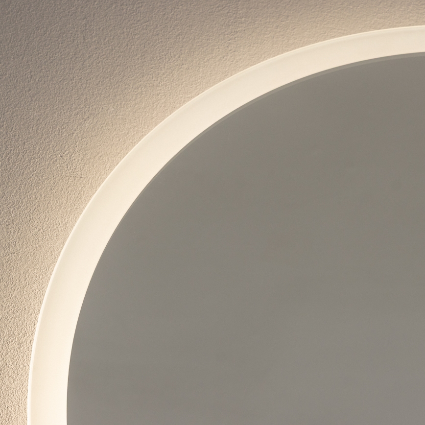 Brilagi - LED-Badezimmerspiegel BERNATE LED/19W/230V Ø 60 cm silber IP44 CRI 90 dimmbar + CCT