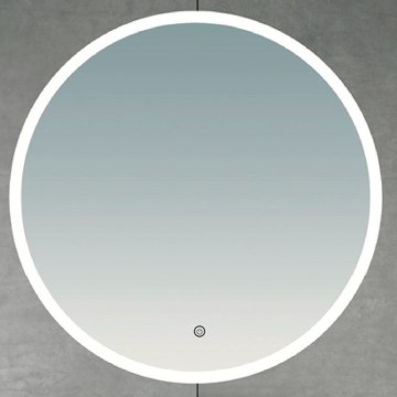 Brilagi - LED-Badezimmerspiegel BERNATE LED/19W/230V Ø 60 cm silber IP44 CRI 90 dimmbar + CCT