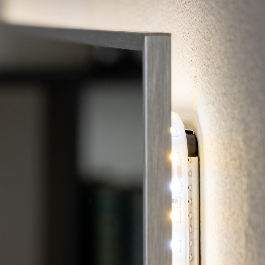 Brilagi - LED Badezimmerspiegel DESIO LED/20W/230V 40x60 cm silber IP44 CRI 90 dimmbar + CCT