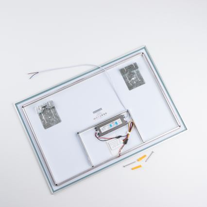 Brilagi - LED Badezimmerspiegel DESIO LED/20W/230V 40x60 cm silber IP44 CRI 90 dimmbar + CCT