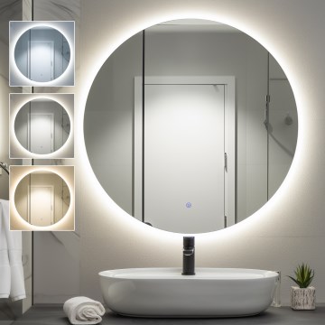 Brilagi - LED-Badezimmerspiegel LUNA LED/26W/230V Durchmesser 80 cm IP44 CRI 90 dimmbar + CCT