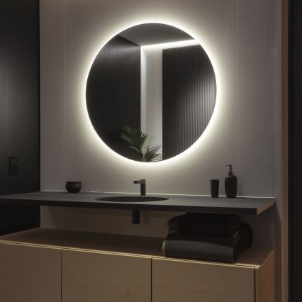Brilagi - LED-Badezimmerspiegel LUNA LED/32W/230V Ø 100 cm IP44 CRI 90 dimmbar +CCT