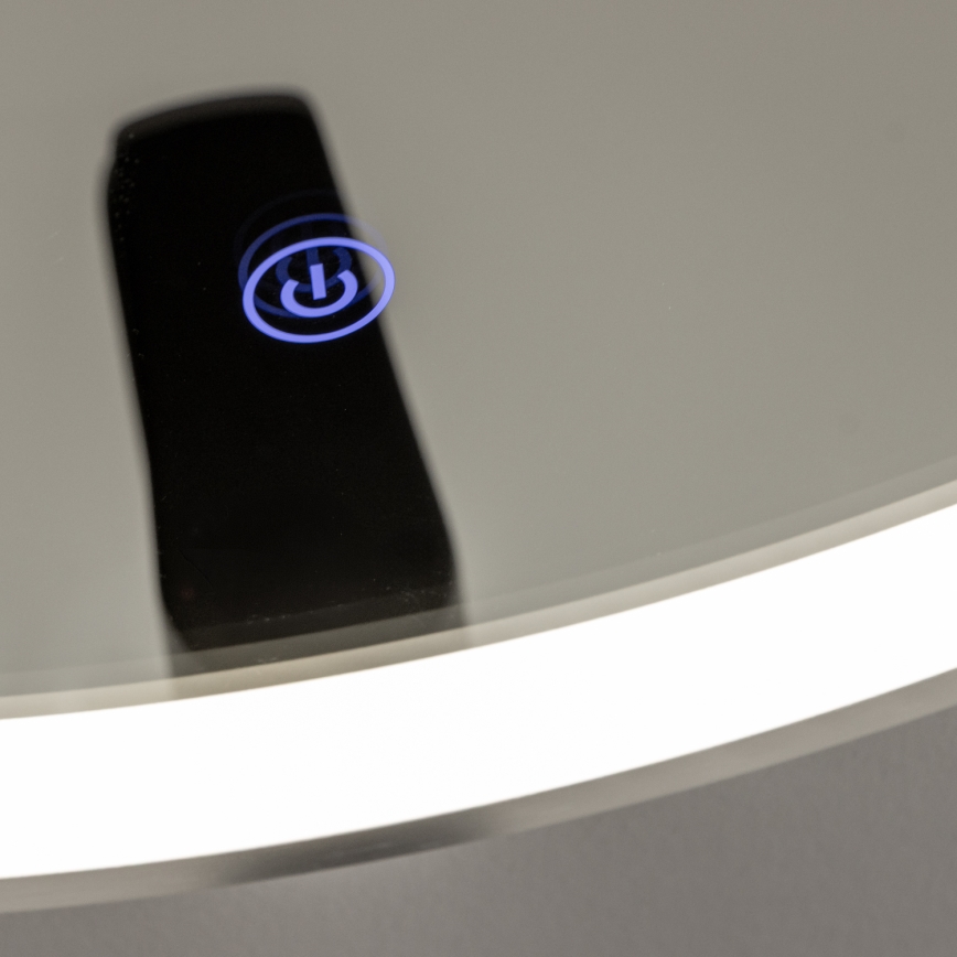 Brilagi - LED-Badezimmerspiegel TORINO LED/19W/230V Ø 60 cm silber IP44 CRI 90 dimmbar + CCT
