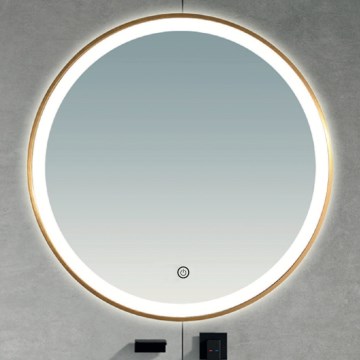 Brilagi - LED-Badezimmerspiegel TORINO LED/19W/230V Ø 60 cm silber IP44 CRI 90 dimmbar + CCT