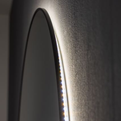 Brilagi - LED-Badezimmerspiegel VENA BLACK LED/26W/230V Ø 80 cm IP44 CRI 90 dimmbar + CCT