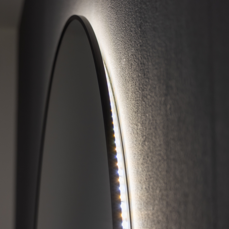 Brilagi - LED-Badezimmerspiegel VENA BLACK LED/26W/230V Ø 80 cm IP44 CRI 90 dimmbar + CCT