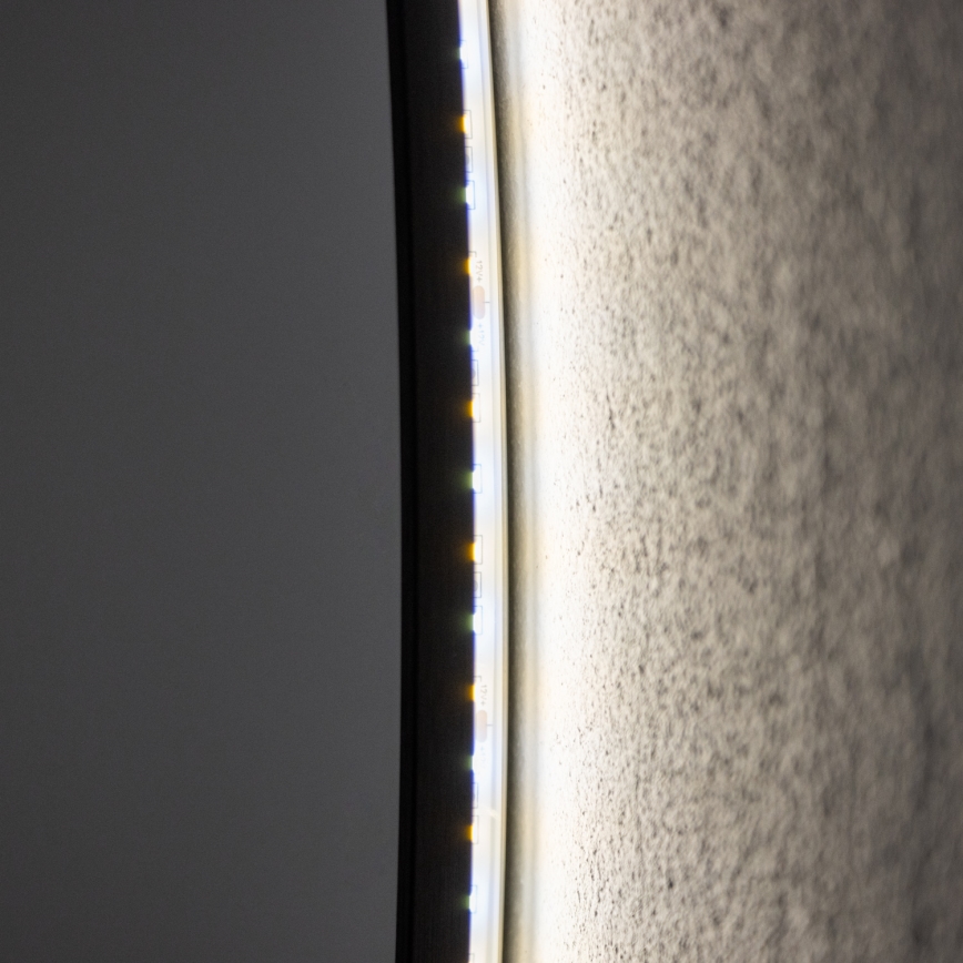 Brilagi - LED-Badezimmerspiegel VENA BLACK LED/26W/230V Ø 80 cm IP44 CRI 90 dimmbar + CCT