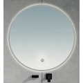 BRILAGI - LED-Badezimmerspiegel VENA SILVER LED/26W/230V Ø 80 cm IP44 CRI 90 dimmbar + CCT