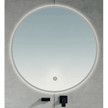 BRILAGI - LED-Badezimmerspiegel VENA SILVER LED/26W/230V Ø 80 cm IP44 CRI 90 dimmbar + CCT