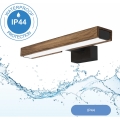 Brilagi - LED-Badezimmerspiegelbeleuchtung WOODY MIRROR LED/8W/230V 40 cm IP44 Eiche Nussbaum/Schwarz
