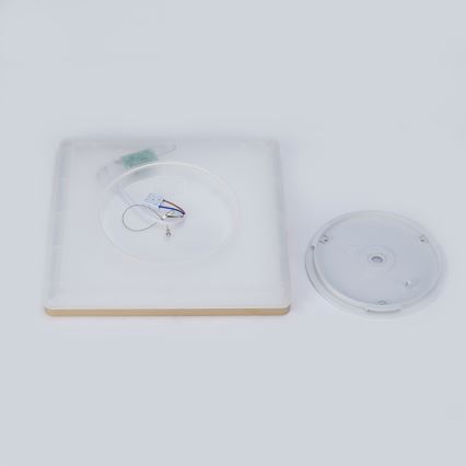 Brilagi - LED Badezimmer-Deckenleuchte ULTRA SLIM LED/18W/230V 30x30 cm goldfarben IP54