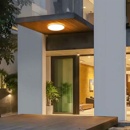 Brilagi - LED Badezimmer-Deckenleuchte ULTRA SLIM, 24 W / 230 V, Ø 42 cm, goldfarben, IP54