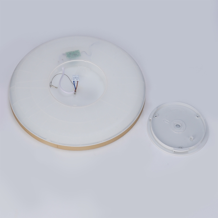 Brilagi - LED Badezimmer-Deckenleuchte ULTRA SLIM, 24 W / 230 V, Ø 42 cm, goldfarben, IP54