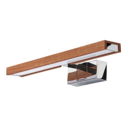 Brilagi - LED-Beleuchtung für Badezimmerspiegel 3-in-1 WOODY MIRROR LED/8W/230V 40 cm IP44 glänzender Chrom/Eiche/Kirsche