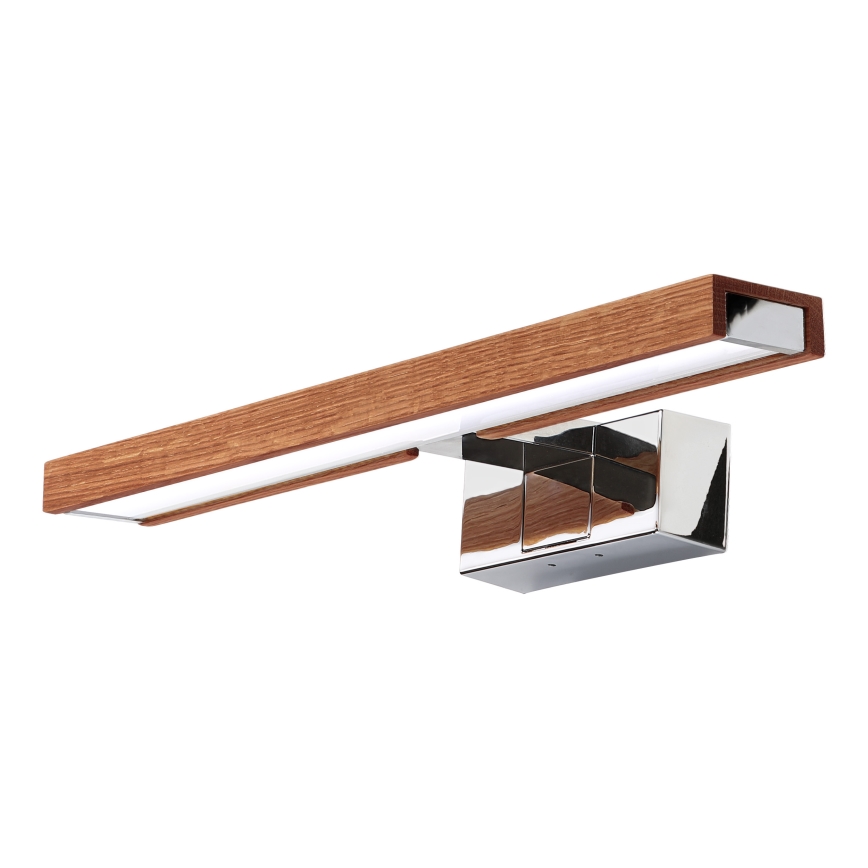 Brilagi - LED-Beleuchtung für Badezimmerspiegel 3-in-1 WOODY MIRROR LED/8W/230V 40 cm IP44 glänzender Chrom/Eiche/Kirsche