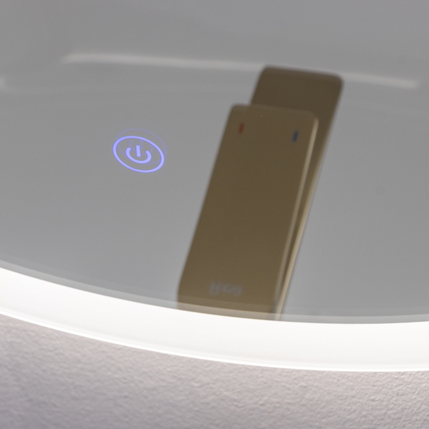 Brilagi - LED-Badezimmerspiegel CUNEO LED/19W/230V Ø 60 cm IP44 CRI 90 dimmbar + CCT