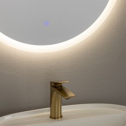 Brilagi - LED-Badezimmerspiegel CUNEO LED/19W/230V Ø 60 cm IP44 CRI 90 dimmbar + CCT