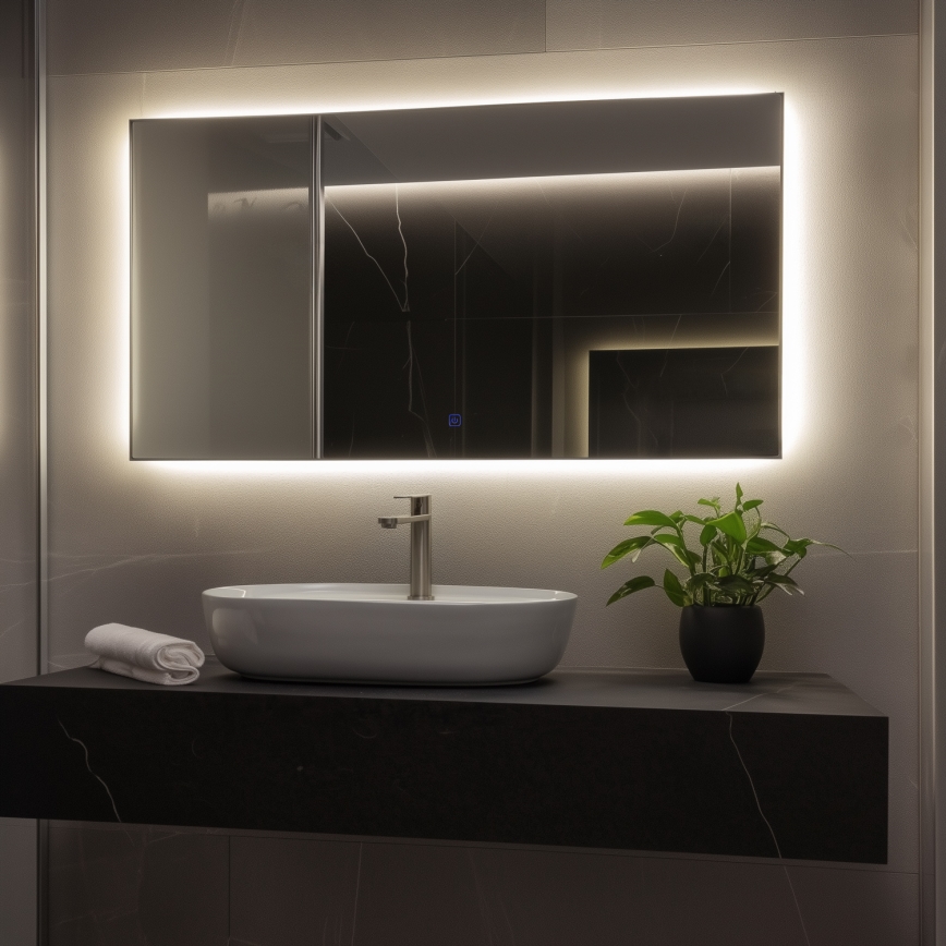 Brilagi - LED-Badezimmerspiegel LUCE LED/36W/230V 60x120 cm IP44 CRI 90 dimmbar + CCT