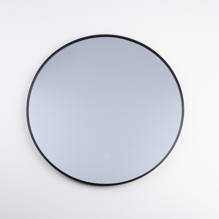 Brilagi - LED-Badezimmerspiegel NOVARA LED/19W/230V Ø 60 cm schwarz IP44 CRI 90 dimmbar + CCT