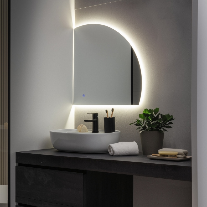 Brilagi - LED-Badezimmerspiegel QUARTIERE LED/18W/230V 50x55 cm IP44 CRI 90 dimmbar + CCT