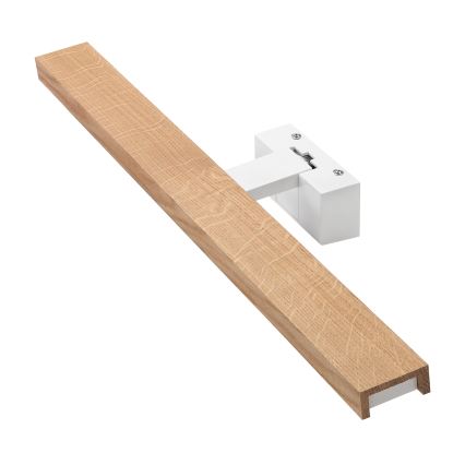 BRILAGI - LED-Badezimmer-Spiegelbeleuchtung 3-in-1 WOODY MIRROR LED/12W/230V 60 cm IP44 weiß/Eiche