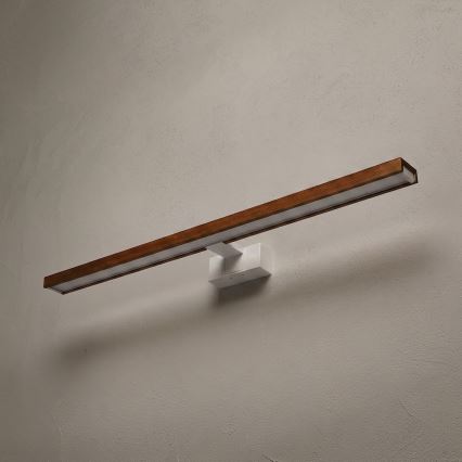 Brilagi - LED-Badezimmer-Spiegelleuchte 3-in-1 WOODY MIRROR LED/15W/230V 80 cm IP44 weiß/Eiche-Kirsche