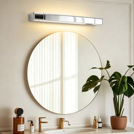 Brilagi - LED-Spiegelleuchte für Badezimmer AQUA LINE LED/12W/230V 45 cm IP44 glänzender Chrom CRI 90
