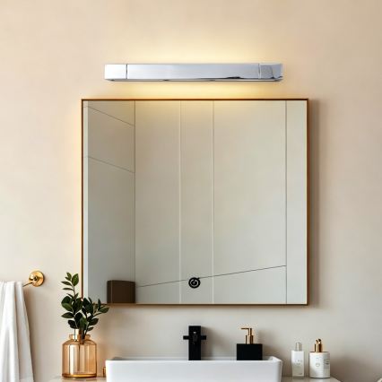 Brilagi - LED-Spiegelleuchte für Badezimmer AQUA LINE LED/12W/230V 45 cm IP44 glänzender Chrom CRI 90