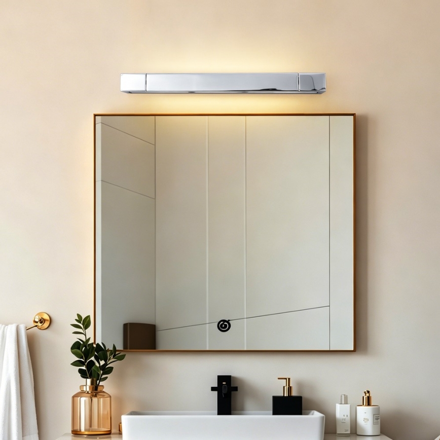 Brilagi - LED-Spiegelleuchte für Badezimmer AQUA LINE LED/12W/230V 45 cm IP44 glänzender Chrom CRI 90