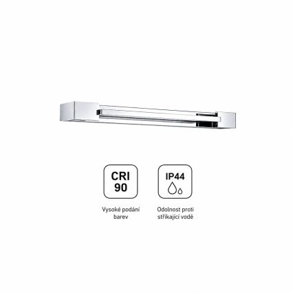 Brilagi - LED-Spiegelleuchte für Badezimmer AQUA LINE LED/12W/230V 45 cm IP44 glänzender Chrom CRI 90