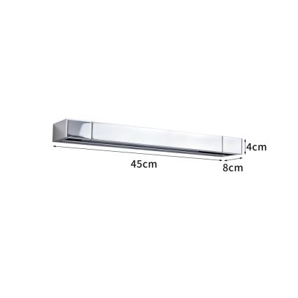 Brilagi - LED-Spiegelleuchte für Badezimmer AQUA LINE LED/12W/230V 45 cm IP44 glänzender Chrom CRI 90
