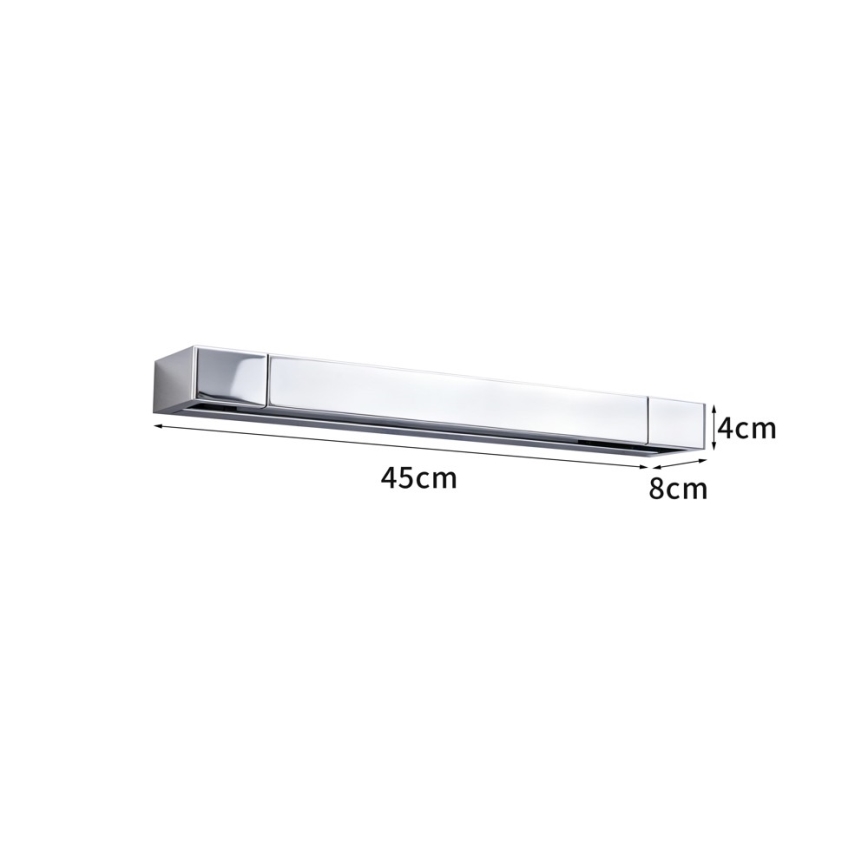 Brilagi - LED-Spiegelleuchte für Badezimmer AQUA LINE LED/12W/230V 45 cm IP44 glänzender Chrom CRI 90
